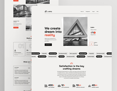 Architect Web design architect web brand website ui ux web design