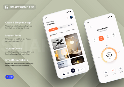 Smart home app user interface design aiapp appdesign branding controlhouse digitalapp power smarthome uiux userexperience userinterface