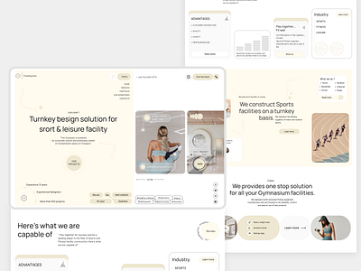 FitWellSport - Web Design app branding design logo ui ux