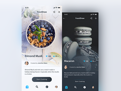 Feast Draw UI design branding design food app ui design illustrator product design ui ui design ux