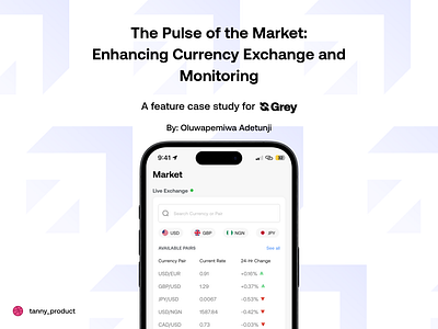 The Pulse of the Market: A case study for Grey Finance app dashboard design fintech grey grey finance market mobile mobile app ui