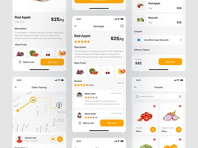 Grancarty - Grocery Store Mobile App UI Kit food apps