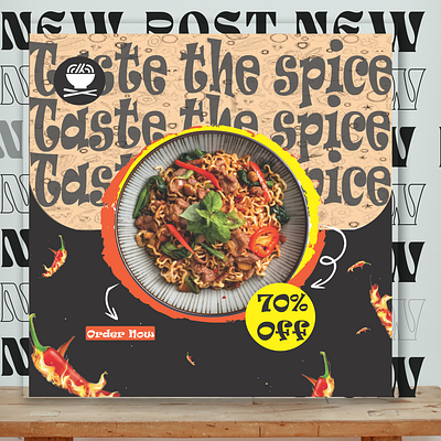 Food Post Designing/Poster graphic design illustrator photoshop post designing poster