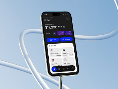 Finance service - Mobile app appdesign bank banking cashlesspayments ewallet finance finance app financeapp fintech mobile design mobilebanking onboardingdesign paymentapp product design uifintech app uiuxdesign userexperience ux wallet