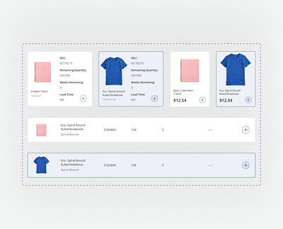 Product Card Component card clean component design icons interface logistics online payment portal product design product listing saas screen ui ui feature user interface ux web website design white