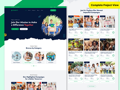 Charity - Crowdfunding and Donation Website business charity cms crowdfunding design figma graphic design ui ux website