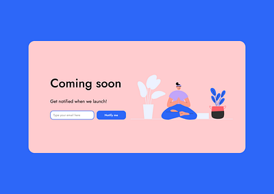 Coming soon dailyui