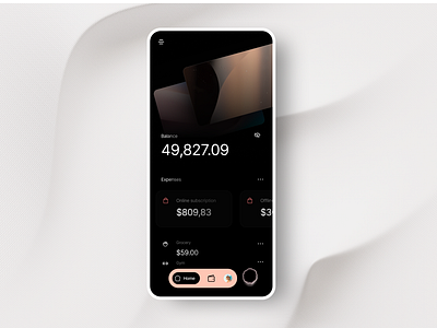 Finance App Concept | Dark theme ai app branding clean dark design finance graphic design inspiration minimal mobile mobile ui premium savings ui ux