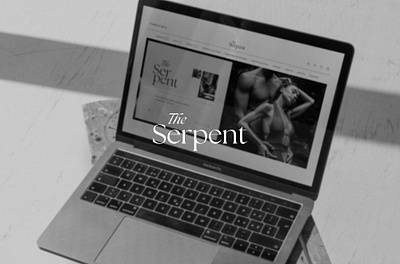 дизайн сайта для бренда The Serpent branding design figma site swimsuit web design