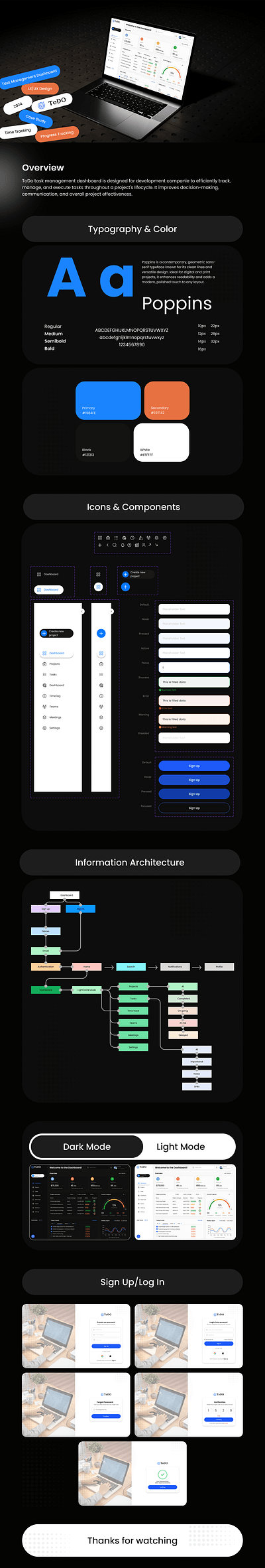 Task Management Dashboard design web design