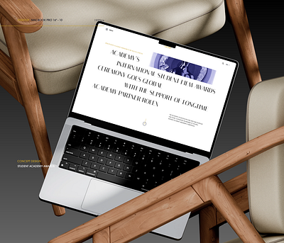 Concept UI design for Student Academy Awards. animation branding figma graphic design illustration motion graphics typography ui ux