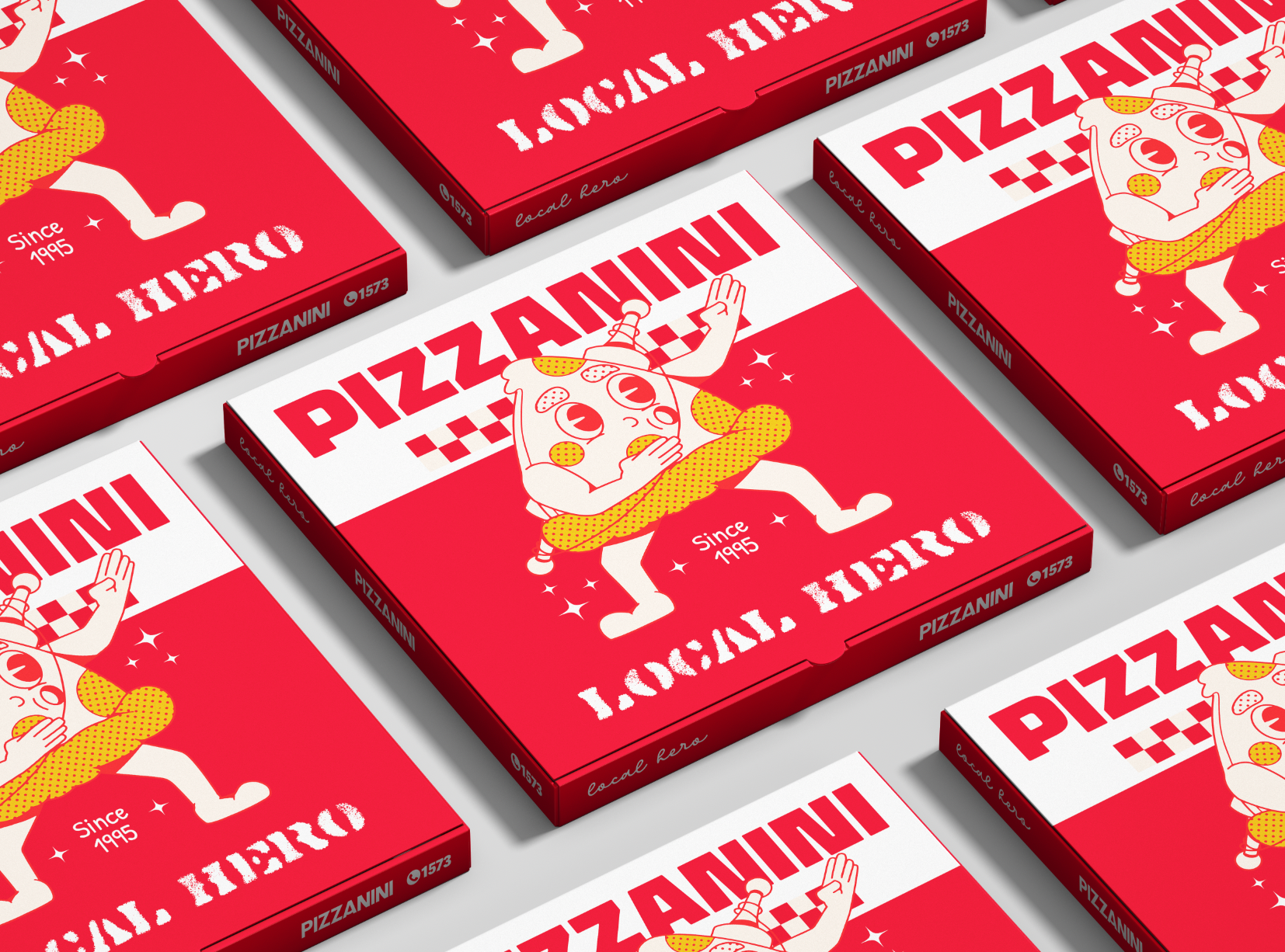 PIZZANINI branding design graphic design illustration logo pizzanini typography