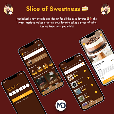 Mobile Cake Apps app design graphic design illustration logo typography vector