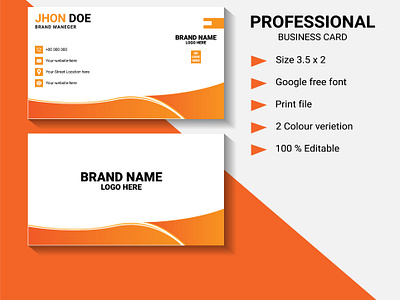 Simple Business Card Design banner bi fold brochure business card canva card flyer id card illustrator photoshop poster tri fold