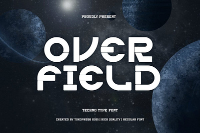 Overfield – Futuristic gaming font display font font futuristic font gaming font