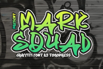 MARK SQUAD – Graffiti font display font font graffiti font