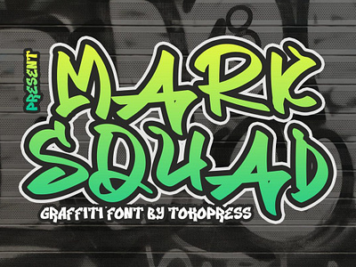 MARK SQUAD – Graffiti font display font font graffiti font