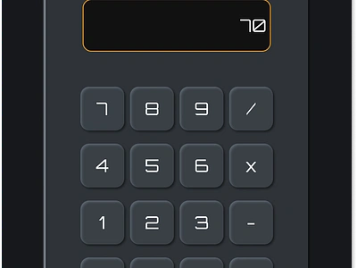 Simple Calculator calculator design feedback neu neumorphic neumorphism ui