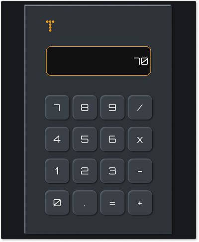 Simple Calculator calculator design feedback neu neumorphic neumorphism ui