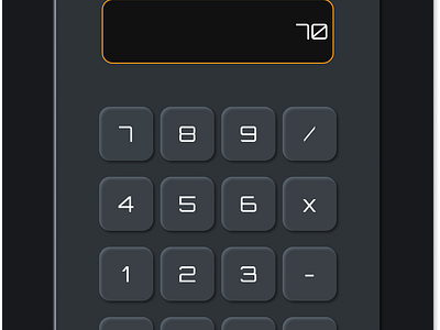 Simple Calculator calculator design feedback neu neumorphic neumorphism ui