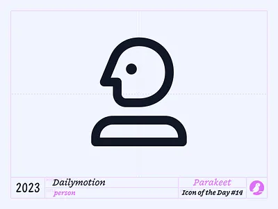 Icon of the Day #14 design face human icon icons ios parakeet person profile user vector