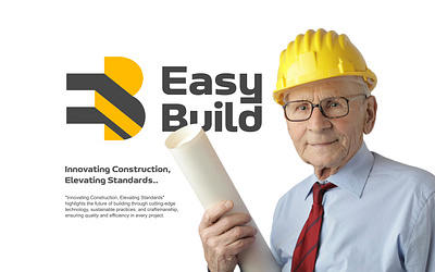 Easy Build - EB logo, Construction branding 3d branding building logo construction construction logo creative logo eb building logo eb construction logo eb logo graphic design home logo house logo logo logo design logo designer logo maker modern logo real estate ui