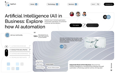 AI Business Growth Company Website ai ai business artificial intelligence business clean consultant landing page modern ui design ui ux website