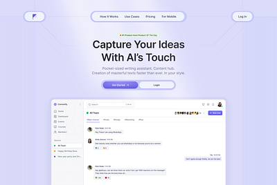 Website Hero Section Exploration ai dashboard hero product design saas section ui ux webdesign