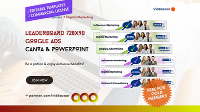 728x90 Digital Marketing Google Ads in Canva PowerPoint advertising animation branding canva digital marketing google ads powerpoint