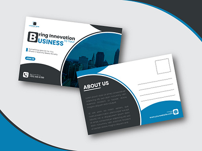 Corporate Postcard Design animation branding business card corporate corporate design corporate postcard design eddm flyer graphic design illustration illustrator logo motion graphics postcard postcard design ui ux vector