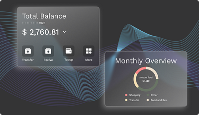 Design Exploration : Glassmorphism figma glass effects graphic design opentowork ui ui design uiux ux design