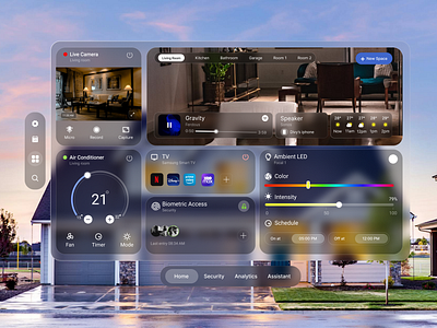 Smart Home TV Dashboard Glassmorphism 🚀 design glassmorphism mobile app product design smart tv ui ui ux