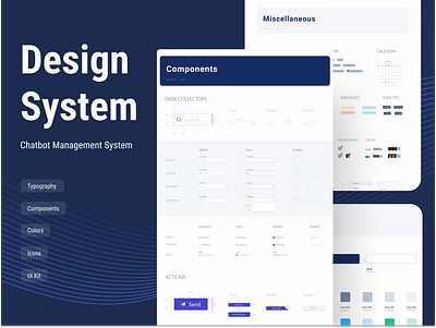 Design System for a SaaS Revamp chatbot design system overhaul revamp ui ui kit ux