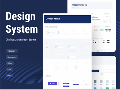 Design System for a SaaS Revamp chatbot design system overhaul revamp ui ui kit ux