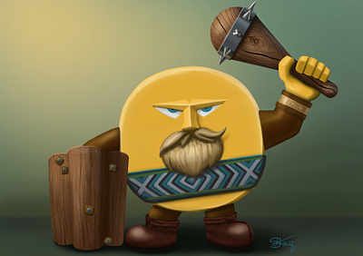 Džiugas - cheese fighter! character design cheese cheese character digital drawing digital painting džiugas fighter game design hard cheese illustration lithuanian cheese pagan samogitia