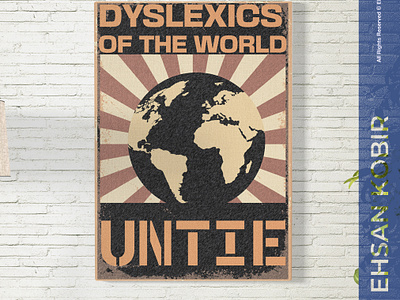 DYSLEXICS OF THE WORLD | Typography Poster Design awareness creativeposter designforchange dyslexia dyslexiaawareness graphicdesign illustration inclusivedesign neurodiversity posterdesign socialdesign socialgooddesign typography