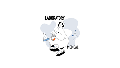 Medical Lab 2D Animation 2d analysis animation chemistry dna doctor experiment flat healthcare illustration laboratory medical animation medical lab medical research medicine motion research science science lab woman