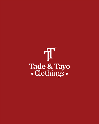 Tade & Tayo Clothings branding graphic design logo