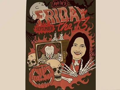 Event Poster - Friday the 13th design graphic design graphics illustration
