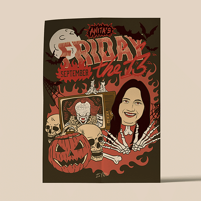 Event Poster - Friday the 13th design graphic design graphics illustration