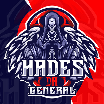 hades da general artwork cartoon drawing esport esport logo illustrasion illustrate insovia logo logo idea mascot mascot logo procreate sport sport logo