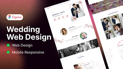 Wedding Landing page design app design beautiful home page branding design graphic design home page illustration landing page ui ui ux ui ux design web design website design wedding application wedding landingpage wedding website