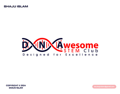 DNAwesome Stem Club Logo design brand logo branding branding design graphic design logo logo design logo designer logos