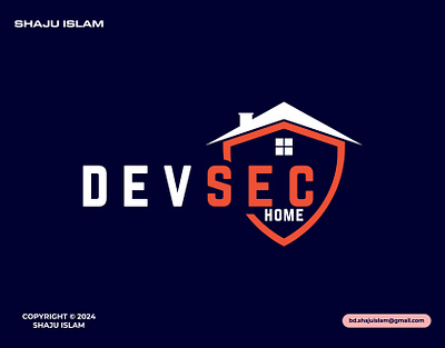 Devsec Home Security Company Logo Design brand identity brand logo branding graphic design logo logo design logo designer logos