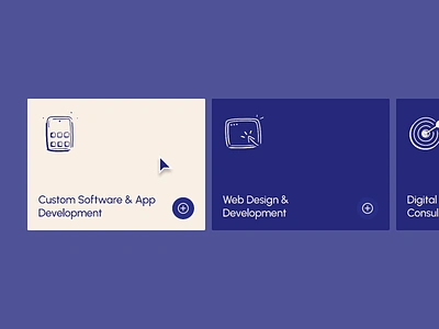 Card Scrolling Micro Interaction 2d animation animation blue card animation card design card scrolling dark hover hover interaction icon animation interactive design micro interaction motion graphics ui design uiux ux design web design website