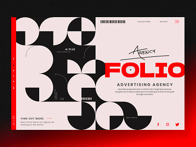 Agency FOLIO // Advertising agency design graphic design shots ui