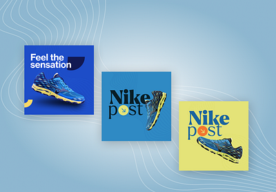 Nike Social media Carousel Post 3d animation branding graphic design