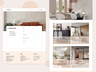 My Style Interior Design design ui ui design uiux uiux design ux design website design