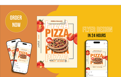 pizza flyer design