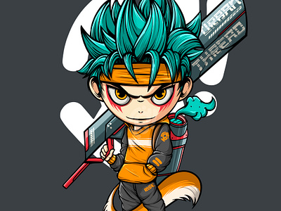 URBAN THREAD anime art character comic cute cyberpunk design digitalillustration futuristic graphic design icon illustration manga mascot popart surealism